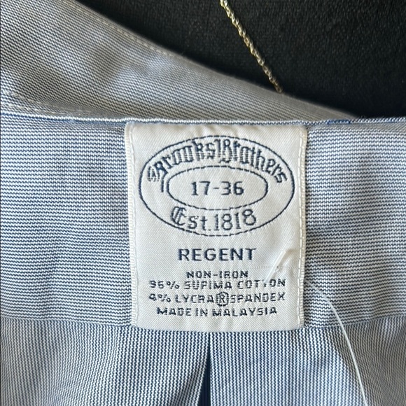 Brooks Brothers Blue Casual Button Down Shirt Relaxed Fit - Picture 2 of 5